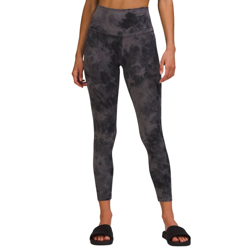 Lululemon Soft Pitch Graphite Grey Align High Rise 25 Inch Leggings Size 6